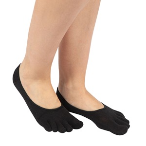 ODM Custom Men's <b>Black</b> 5 Toe No Show <b>Socks</b> Breathable Knitted Cotton Spandex Solid Summer Daily Wear Sports - Product Image 1