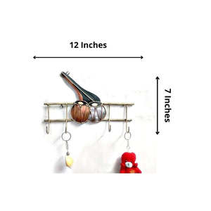 Musical <b>Key</b> <b>Holder</b> 12 x 7 Inches Rustic Metal <b>Wall</b> Mount <b>Key</b> Rack for Entryway Living Room Home Decor - Product Image 1