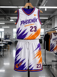 Maillot de basket-ball sans manches personnalisé de haute qualité avec short assorti pour les tournois - Product Image 5