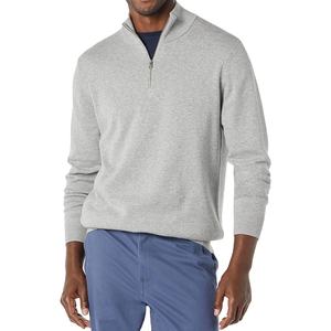 Otoño e Invierno polar cuello levantado cuarto cremallera sudadera hombres Casual media cremallera Color sólido pulóver sudadera 2026 - Product Image 1