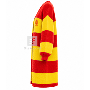 Cardigan long respirant personnalisé NSPDK Sorority avec logo brodé sur le devant, rouge et blanc, décontracté, manches longues pour femme - Product Image 4
