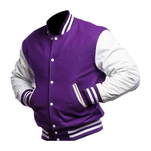 Luxury Tailored <b>Wool</b> Body Leather Sleeve Varsity Jacket <b>Crafted</b> for Premium Collegiate Street Style OEM Service Available - Product Image 4