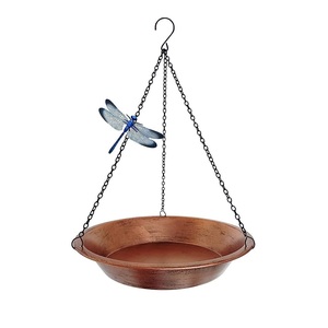 Nouveauté : Bain d'oiseaux décoratif de luxe en métal, mangeoire suspendue résistante aux intempéries et à la rouille pour jardin domestique - Product Image 6