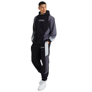Sweat-shirt à capuche et pantalon assorti pour homme, logo personnalisé, vêtements en gros OEM ODM - Product Image 4