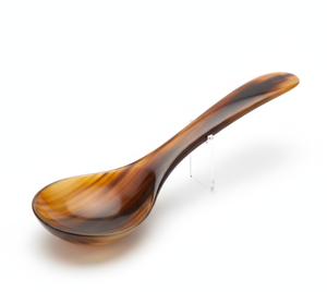 Handmade Natural Buffalo Horn Spoon Long Handle <b>Mirror</b> Polish Minimalist Design Durable Eco-Friendly Dishwasher Safe Spoon - Product Image 3