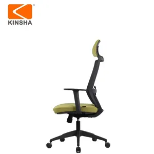 Silla Ergonómica de Oficina con Respaldo Alto y Soporte Lumbar, Ajustable en Altura, Tapizada en Tela Bouclé, Base Metálica - Diseño Moderno para Oficinas y Salas de Reuniones - Product Image 3