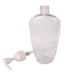 Flacon pompe rechargeable 500 ml pour shampoing, design élégant et premium, pompe et flacon transparents, pompe et flacon écologiques. - Product Image 1