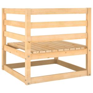 Ensemble de salon de jardin modulaire moyen en bois de pin massif naturel - Product Image 5