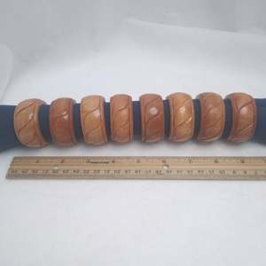 Premium Walnut Wooden Napkin Ring Collection for Elegant <b>Party</b> <b>Table</b> Settings Luxury Decorative Dining Accessories - Product Image 4