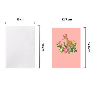 Carte de vœux 3D pop-up sur le thème des animaux, collection spéciale kangourou, carte pop-up faite à la main, carte de vœux origami 3D 2026 - Product Image 2