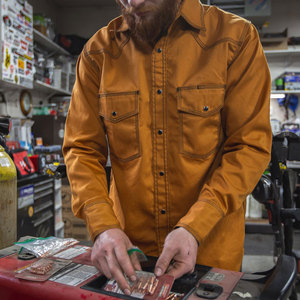 Camisa de Trabajo de Alta Calidad, Camisa de Seguridad Ignífuga para Soldadura y Construcción - Product Image 4