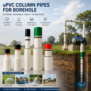 ท่อ uPVC สำหรับปั๊มจุ่มพร้อมส่งจำนวนมาก ท่อพีวีซีแบบหยดน้ำ ท่อรีเซอร์ สำหรับบ่อน้ำ ใช้งานได้ทนทานและเชื่อถือได้ - Product Image 2