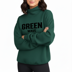 Sudadera Larga de Punto Personalizada con Bordado para Mujer, para Invierno, con Insignia, Mezcla de Algodón y Poliéster, Ecológica y Transpirable - Product Image 1