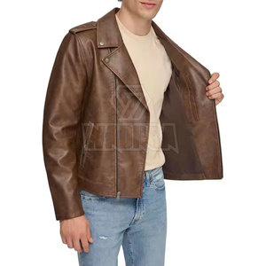 Veste d'hiver haut de gamme confectionnée en cuir résistant, intérieur doux et design élégant. - Product Image 5