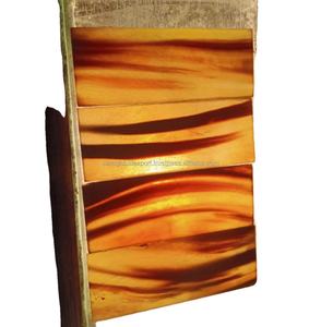 ด้ามมีดทำมือจากเขาควายสีธรรมชาติ แผ่นเขาควายสำหรับทำกรอบแว่นตาและแผ่นรอง ขนาดสั่งทำได้ สัมผัสระดับพรีเมียม ทันสมัย - Product Image 1