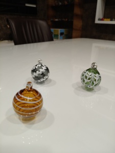 ลูกบอลแก้วตกแต่งลายฉลุ TIHB ดีไซน์อาร์ตเดโค คุณภาพสูง สำหรับตกแต่งบ้านในเทศกาลอีสเตอร์ ทำด้วยมือ - Product Image 4