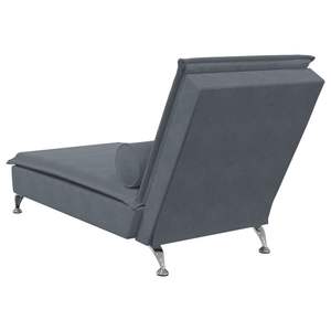 Chaise longue de massage gris foncé - Product Image 6
