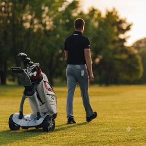 รถเข็นกอล์ฟไฟฟ้า Stewart Golf X10 Follow พร้อมระบบควบคุมขั้นสูง สีดำเมทัลลิก - Product Image 3
