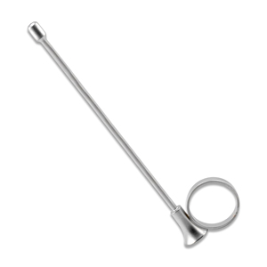 Instrumentos SureMed Iowa: Guía de aguja tipo trompeta Pudendal ajustable de acero inoxidable, instrumento obstétrico veterinario reutilizable - Product Image 4