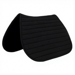 Tapis de selle d'équitation Western en laine bleu marine avec doublure polaire et rembourrage en polyester pour le dressage et le saut d'obstacles - Product Image 3