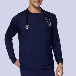 Sous-vêtements médicaux extensibles personnalisables avec logo pour hommes, anti-plis, pour médecins, infirmiers, uniformes d'hôpital, tenues d'infirmières - Product Image 1