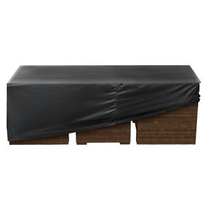 Housse de protection robuste 420D imperméable pour mobilier d'extérieur, grande housse rectangulaire pour table et chaises de salle à manger, housses de protection imperméables pour meubles - Product Image 2