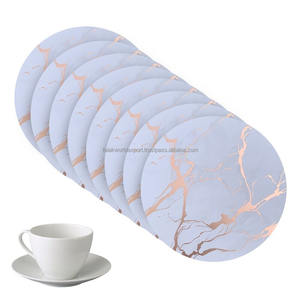 Wholesale Classic Style Marble Wooden <b>Coasters</b> Stone <b>Coasters</b> <b>for</b> <b>Drinks</b> Tea <b>for</b> Hotel Use From Falak World Export - Product Image 5