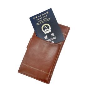 ALL ONE High <b>Quality</b> Castello Leather RFID Passport Case Polyester Best Value Boarding Pass Wallet Snap Fastening Available - Product Image 3