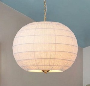 Round Fabric <b>Ceiling</b> Pendant Light Minimalist Style Indoor Home <b>Decor</b> Living Room Fixture Lightweight Design - Product Image 2