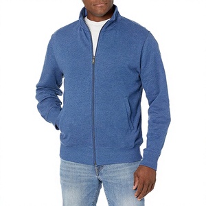 Chaqueta de Forro Polar con Cierre para Hombre, Color Negro, Corte Regular, Cuello Alto, Estilo Casual para Otoño, Marca Patch House - Product Image 4