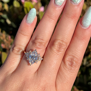 Women's Marquise Diamond Engagement <b>Ring</b> Prong Setting 3.45Carat Lab-Grown Wedding 14k Eternity Vermeil Party Anniversary Gift - Product Image 1