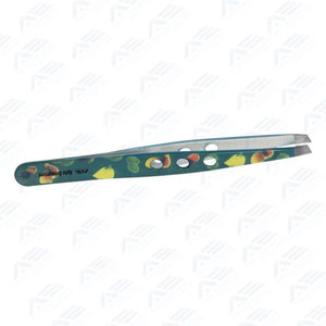 Productos de Cuidado de Belleza, Pinzas para Cejas Diagonales con Logotipo Personalizado, Pinzas para Cejas Inclinadas de Acero Inoxidable, Instrumentos de Belleza - Product Image 5