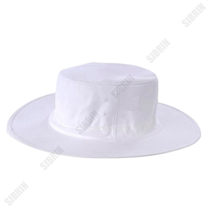 Sombrero de Cricket de Ala Ancha SIBRIN, Gorra Deportiva Personalizada de Algodón de Alta Calidad, Sombrero de Safari para Hombre, Gorra de Verano para Deportes al Aire Libre, Color Blanco - Product Image 4