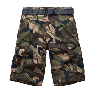 Pantalones Cortos Deportivos de Verano Ecológicos Personalizados para Hombre, Diseño de Camuflaje para Ocio y Actividades al Aire Libre, Largo hasta la Rodilla, Cintura Media - Product Image 3