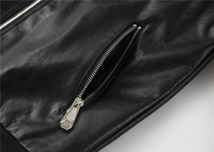 Best Selling Women's Casual Bonded <b>Canvas</b> Leather <b>Jacket</b> Cotton Lining Eco-Friendly Windproof Breathable Zipper Closure High - Product Image 4