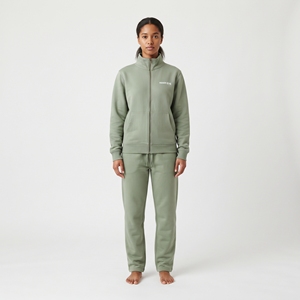 Women's Heavyweight Cotton Tracksuit Set Full Zip Jacket <b>Straight</b> <b>Leg</b> <b>Pants</b> Casual Streetwear Activewear Two Piece Outfit - Product Image 5
