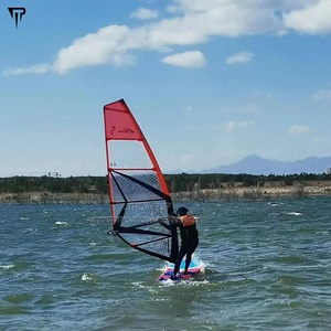 Planche de <span class=keywords><strong>paddle</strong></span> <span class=keywords><strong>gonflable</strong></span> JTRDA 11 pieds en Drop Stitch pour le windsurf (SUP) portable pour utilisation en mer, sans kit de voile inclus - Product Image 1