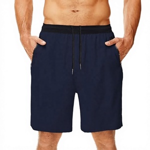 Pantalones Cortos Deportivos Transpirables para Hombre, para Gimnasio, Entrenamiento, Fitness, Cintura Media Elástica, 100% Algodón Tejido, Personalizados - Product Image 2