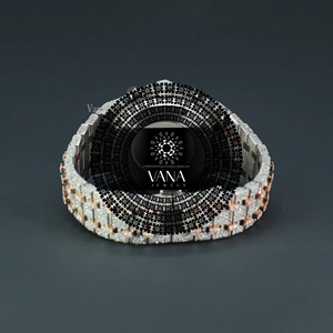 นาฬิกาข้อมือผู้ชาย VANA JEWELS รุ่นหรูหรา ประดับเพชรเต็มเรือน ตัวเรือนสแตนเลสสตีลสองสีโรสโกลด์ สายแบบอะนาล็อก ควอตซ์ - Product Image 2