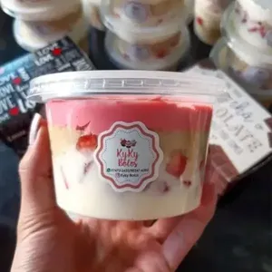 Custom UV Resistant Food <b>Box</b> Container Labels Waterproof Premium <b>Vinyl</b> Stickers for Hamburger Meat Bakery Takeaway Packaging - Product Image 2