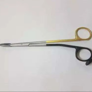 Tijeras Dissectoras Faciales Trepsat Negras con Puntas Serradas Super-Cut para Cirugía Plástica y Reconstructiva de Precisión - Product Image 1