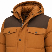 Veste parka d'hiver imperméable personnalisée pour hommes et femmes, OEM ODM, manteau d'extérieur isolé à capuche, fabricant en gros