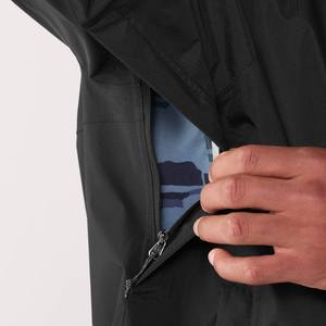 เสื้อแจ็คเก็ตกันฝนผู้ชายแบบสปอร์ตสีพื้นบางเบา กันน้ำ ซิปเต็มตัว ปรับชายเสื้อได้ มีโลโก้ด้านหน้าและฮู้ด ขายส่งแบบสั่งทำ - Product Image 5