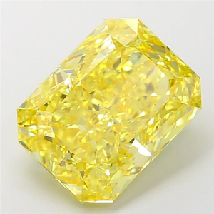 Diamant de laboratoire jaune vif élégant et raffiné, 4,51 carats, VS2, taille excellente, certifié IGI, pour bijoux de luxe. - Product Image 1