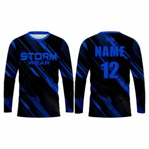 Camiseta Deportiva Sublimada, Personalizada para Equipos de Fitness, Jersey de Manga Larga, Uniforme Escolar Personalizado, Camiseta Sublimada - Product Image 3