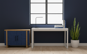 Buffet moderne à 2 portes en chêne massif pour salon - Rangement résistant à l'eau avec design minimaliste - Product Image 3