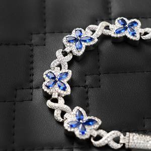 Pulsera de Mariposa Infinita con Moissanita VVS Color D, Plata de Ley 925, Chapado en Oro de 14K, Diamante Dvars de 12MM, DMB-22, de Moda - Product Image 3