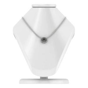 Collier Pendentif Amour Éternité en Argent Sterling pour Femme, Bijou Cercle en Cristal, Accessoire de Mode Élégant, Cadeau, Port Quotidien, Pièce Détachée Tendance - Product Image 2
