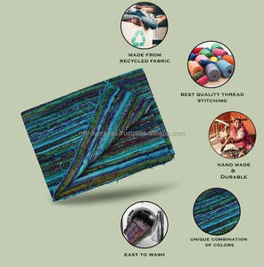 2025 tapis Chindi en coton faits à la main indien Handloom Double face coupe navette tapis de sol moderne - Product Image 1