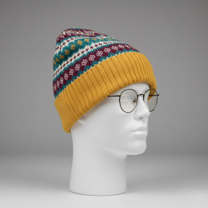 <b>Beanie</b> Caps Trending Style with Custom Logo Professional Manufacture <b>Knitted</b> <b>Beanie</b> Caps Weather jacquard - Product Image 5